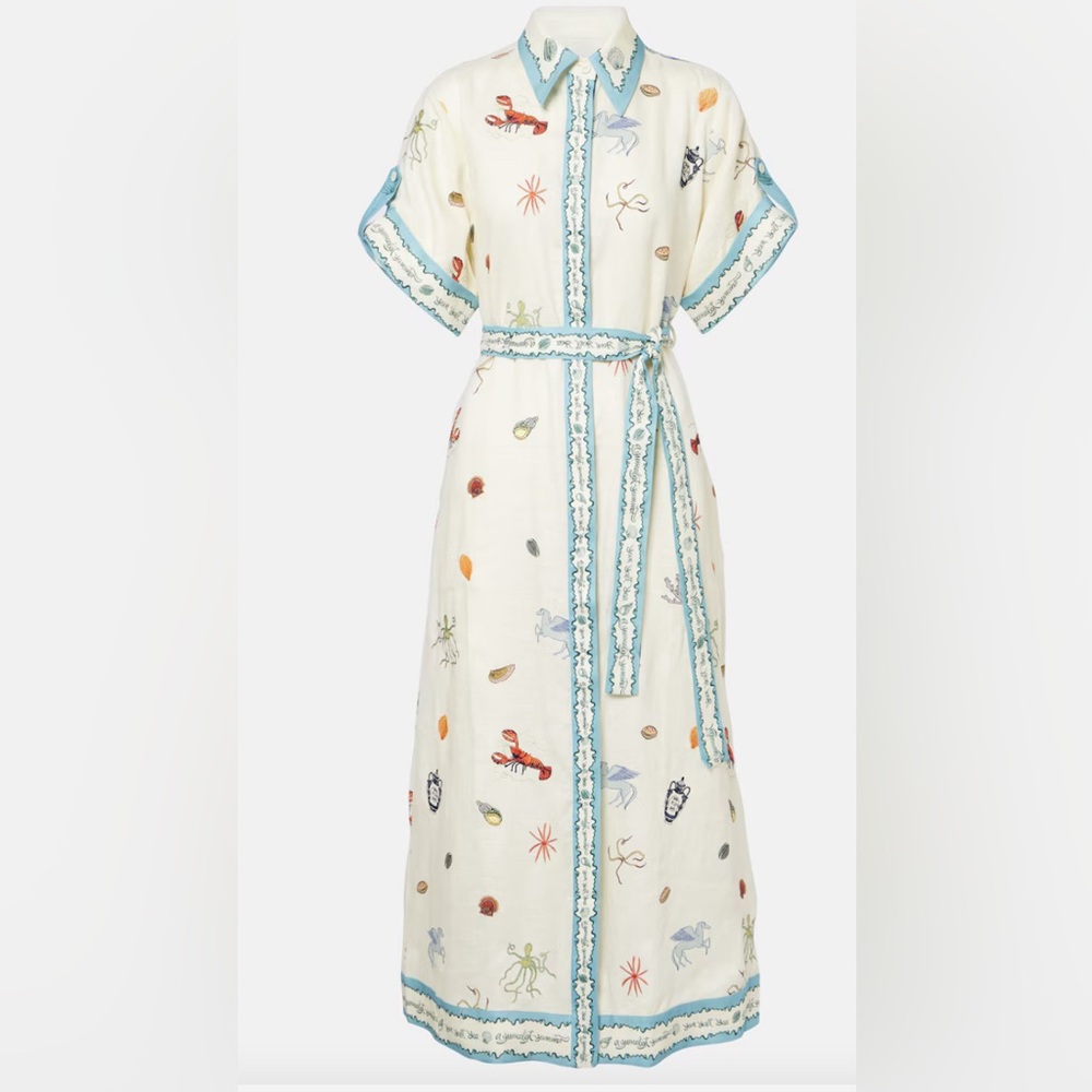 Alemais Sandy Embroidered Dress